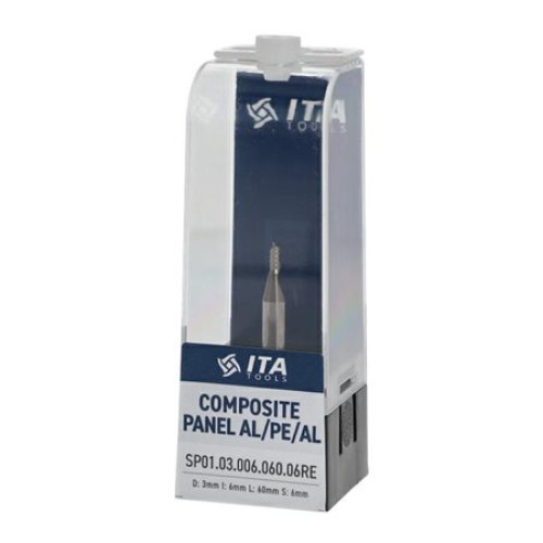 Фреза VHM Z1 D=3 I=6 L=60 S=6 RH позитив алюміній і пластик