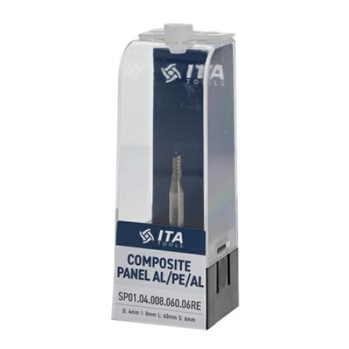 Фреза VHM Z1 D=4 I=8 L=60 S=6 RH позитив алюміній і пластик