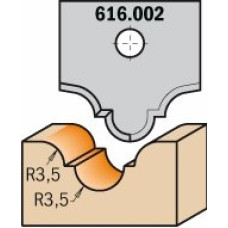 616.002 Ніж профільний 20x20x2 Профіль R3,5 + R3,5