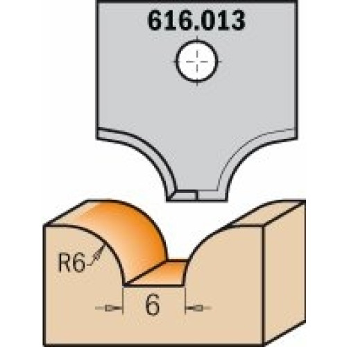 616.013 Ніж  профільний 20x20x2