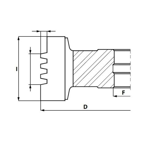 GL6.Фреза насадна HM Z4 RH -для зрощення D=125 F= 40 I=40 мм (поздовжня) T=4