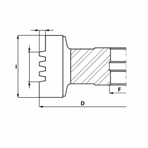GL6.Фреза насадна HM Z4 RH -для зрощення D=125 F= 40 I=40 мм (поздовжня) T=4