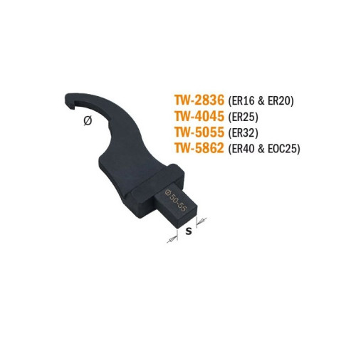 TW-2836 Насадка для ER16 & ER20 до динамометричного ключа