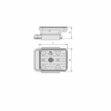 Вакуумний блок VCBL-K2 TV 140x115 H=75 мм з датчиком обмеження