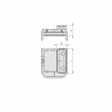 Вакуумний блок VCBL-K1 125x75 H=125 мм L (поздовжній)