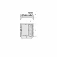 Вакуумний блок VCBL-K1 120x50 H=125 мм L (поздовжній) для вузьких елементів