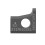 KKC. Ніж L=14,5 W=14,5 T=2 R=2 LH отвір 5 мм, Hebrock