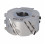 DGM.Фреза насаднаDIA D=100 F=30 I=43 Z=3+3 RH Z=3+3 (15) H=4,5 RH без фаски