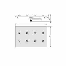 Перехідна пластина ISAP-K1 600x300x26мм XXL