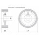 Ролик 140-25-35 V резинка SCM