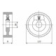 Ролик 120-50-30 Z chrom Профіль A, Скошений SCM