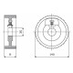 Ролик 140-20-35-10 Z chrom Профіль A, Скошений SCM