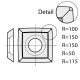 14234 Ніж HM 14,0x14,0x2,0mm MG18 d=6,4 <30 R=100