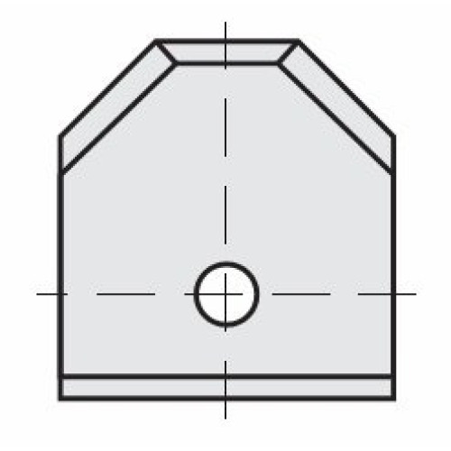 16200 Ніж HM 16,0x17,5x2,0mm HC05 d=4,2 a=45