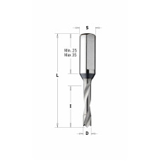 310.013.20 Свердло NP HWM D=1,3x5 L=57,5 S=10x30 RH-LH XTREME