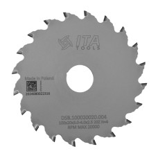 DSB.Підрізна пила D=100 F= 20 Z= 20 K=3,0/4,0 P=2,5 H=4