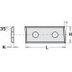 283127 Ніж HM- 28,3x12x1,5 mm HC05 4-ножа HC05 - <5 LH