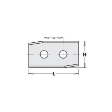 30125 Ніж HM 30,0x12,0x1,5mm HC05 a=14,0 <35 LH