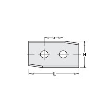 30126 Ніж HM 30,0x12,0x1,5mm HC05 a=14,0 <35 RH