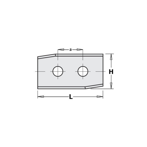 50125 Ніж HM 50,0x12,0x1,5mm HC05 a=26,0 <35 LH