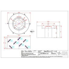 Фреза насадна DIA D=100 I=47/52 d=30+2CH Z=3+3 (15) H=3 LH верхня фаска