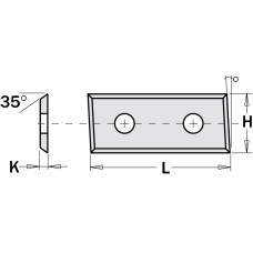 3283127 Ніж змінний- 28,3x12x1,5 мм MG06 4-леза MG06 - <5 LH