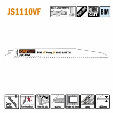 JS1110VF-5 Пила шабельна L = 225 I = 205 H = 22 K = 1,60 TS = 3,2-5