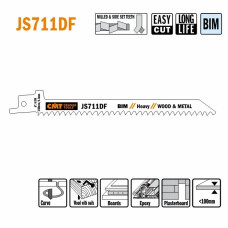 JS711DF-5 Пила шабельна L = 150 I = 130 H = 12 K = 1,25 TS = 4,3