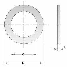 299.242.00 Редцкційне кільце для пили D=22,2 d=16 T=1,4