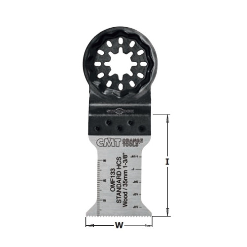 OMF133-X50 Пильне полотно осциляційне W=35 I=50 TS= 1,4 TPI=18 50 шт. STARLOCK