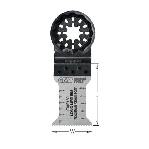 OMF160-X50 Пильне полотно осциляційне W=35 I=50 TS= 1,4 TPI=18 50 шт. STARLOCK