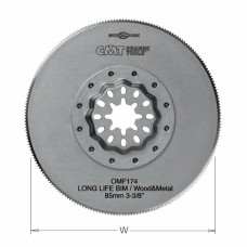 OMF174-X1 Пильне полотно осциляційне W=85 K= 0,7 TS= 1,27 TPI=20 1 шт. STARLOCK