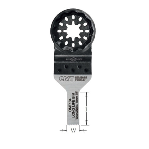 OMF184-X50 Пильне полотно осциляційне W=10 I=30 TS= 1,4 TPI=18 50 шт. STARLOCK