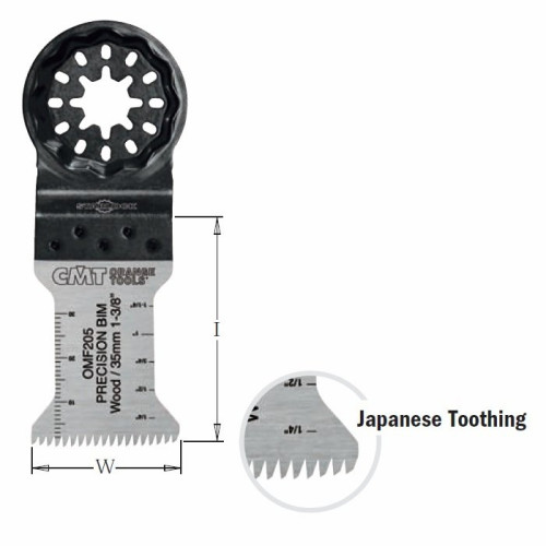 OMF205-X1 Пильне полотно осциляційне W=35 I=50 TS= 1,75 TPI=14 1 шт. STARLOCK