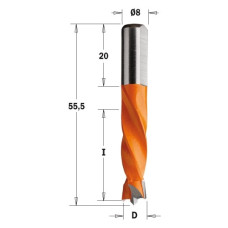 306.050.12 Свердло NP HW D=5 I=30 L=55,5 S=8x20 LH