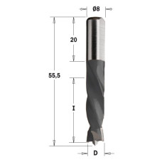 306.055.11 Свердло NP HW D=5,55 I=30 L=55,5 S=8x20 RH