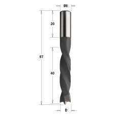 307.050.11 Свердло HW NP D=5 I=40 L=67 S=8x20 RH