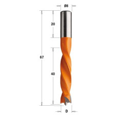 307.050.12 Свердло HW NP D=5 I=40 L=67 S=8x20 LH