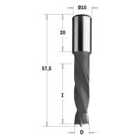 308.080.11 Свердло HW NP D=8 I=30 L=57,5 S=10x20 RH