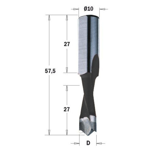 310.090.41 Свердло NP HW D=9 I=27 L=57,5 S=10x25 RH XTREME-HW