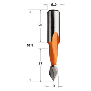 313.080.12 Свердло HW P D=8 I=27 L=57,5 S=10x26 LH