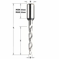 314.030.21 Свердло HW P D=3 X-TREME I=27 L=70 S=10x30 RH