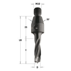 341.050.11 Свердло NP гвинт. хвост.  HW D=5 I=30 LB=55 S=M10/30o RH