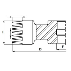 GL3.Фреза насадна HSS Z4 RH-LH -для мікрозрощення D=140 F= 30 I=72 (поперечне) T=15