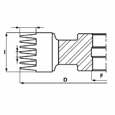 GL3.Фреза насадна HSS Z4 RH-LH -для мікрозрощення D=140 F= 30 I=72 (поперечне) T=15