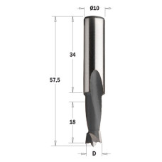 361.050.11 Свердло NP HW D=5 I=18 L=57,5 S=10x34 RH