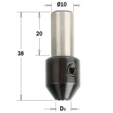 364.020.00 Патрон  до свердл HW D3=2 L=38 S=10x20