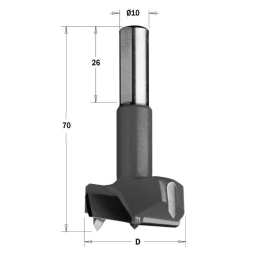 369.140.11 Свердло циліндричне HW D=14 L=70 S=10x26 RH