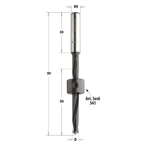 540.060.11 Свердло NP HS RH D=6 L=90 S=8x30