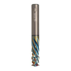 Фреза VHM Z2+6 D=10 I=25 L=80 S=10 RH позитив-негатив I1=4,5 покриття Platinum